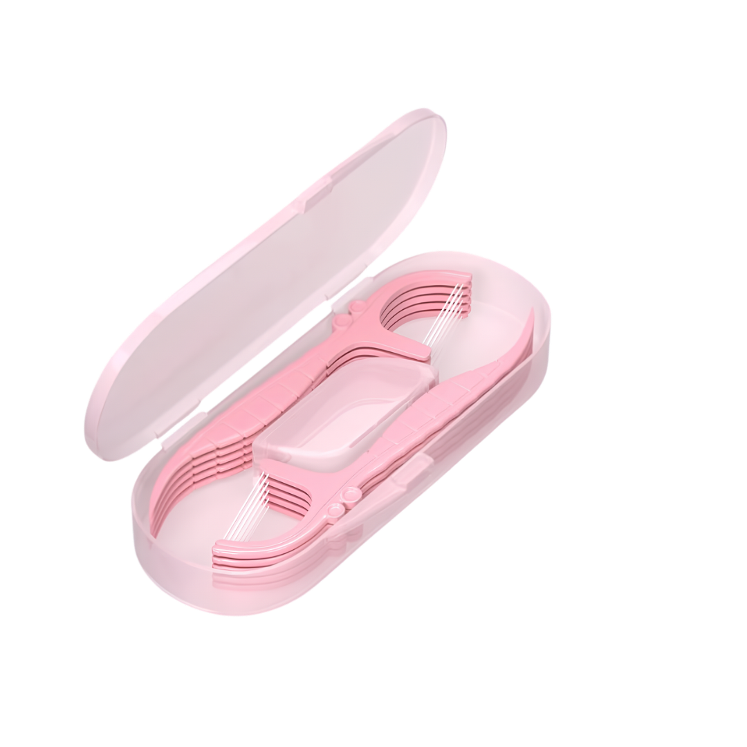 10 Pack Floss Picks with Case