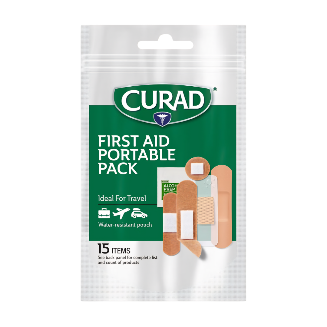 CURAD 15 Piece First Aid Pack